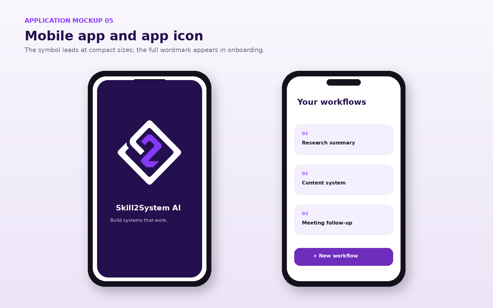 Skill2System AI mobile workflow application